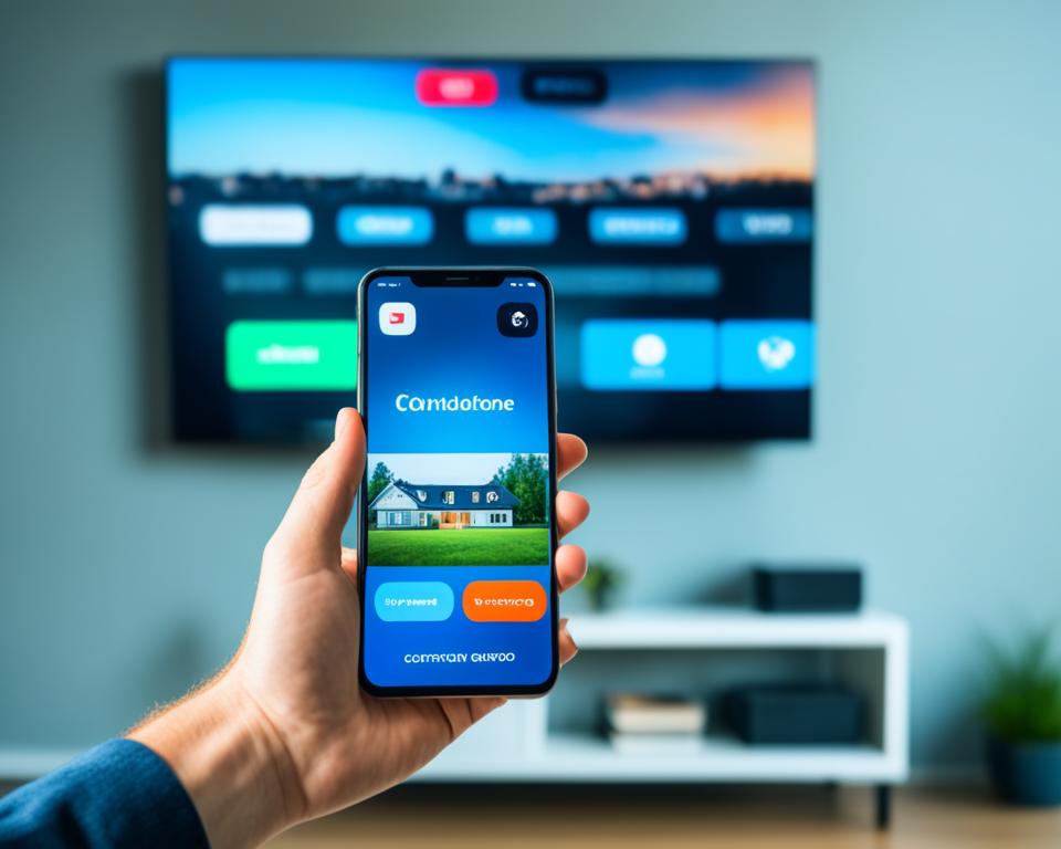 aplicativo de controle remoto