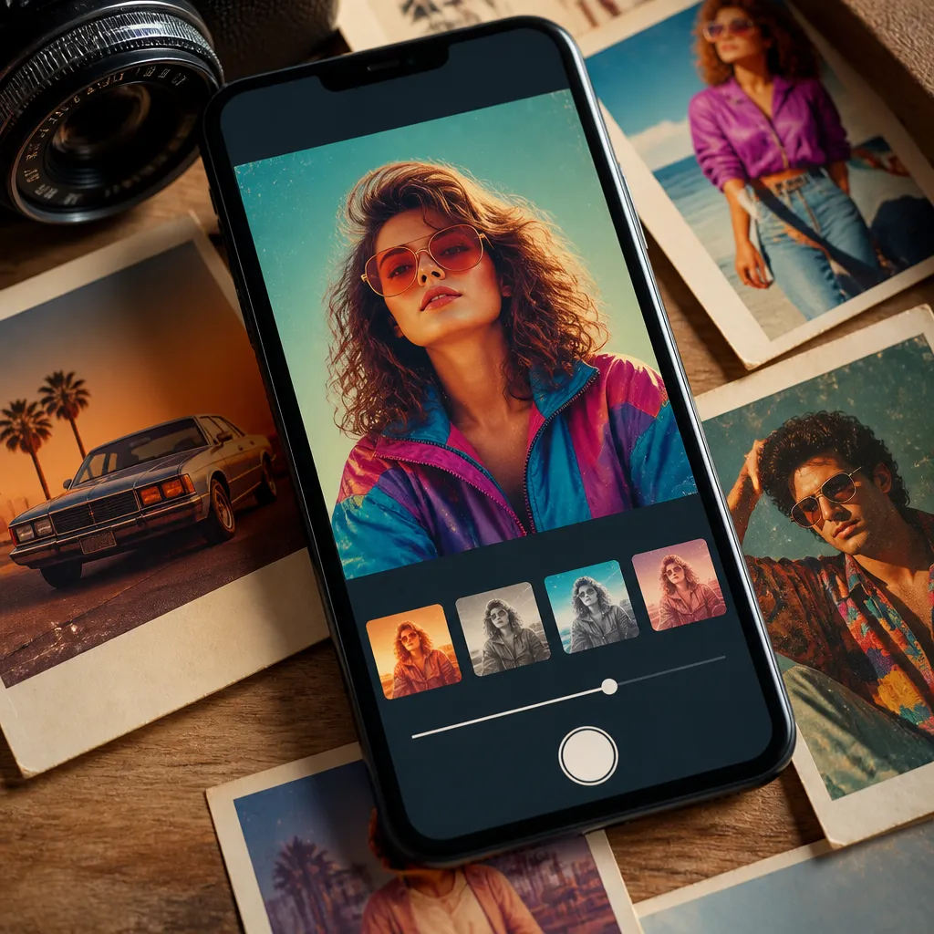 Fotos Estilo Anos 80: App Retro Grátis